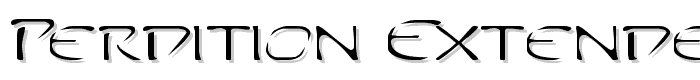 Perdition Extended font